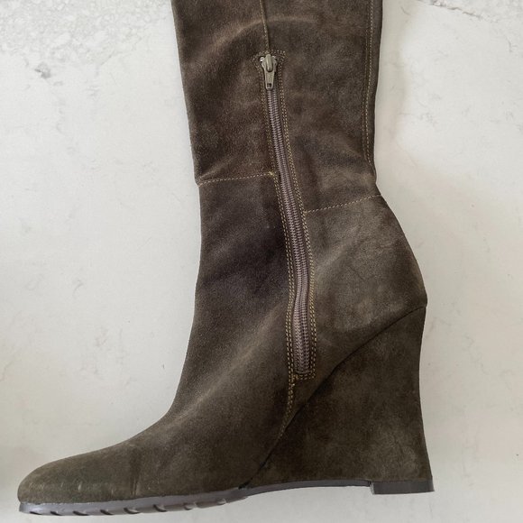 Falchi by Carlos Falchi, size 5, dark green boots - Picture 8 of 10